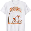 Beagle Bicycle Autumn Maple Leaves Funny Beagle Shirts
