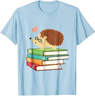 Cute Hedgehog Book Nerd Hedgehog T Shirt