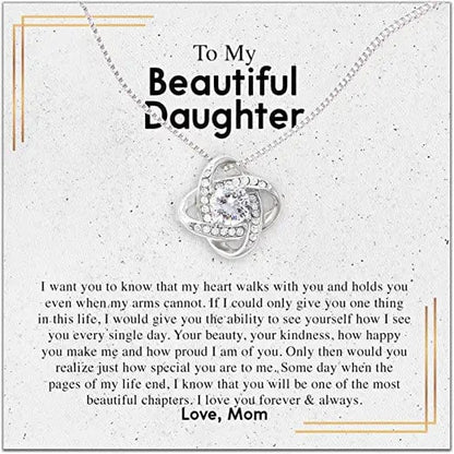 To My Daughter Necklace From Mom - To My Beautiful Daughter