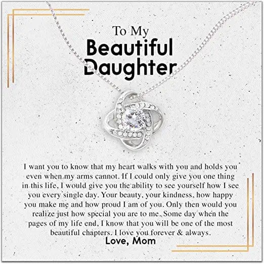 To My Daughter Necklace From Mom - To My Beautiful Daughter