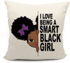 I Love Being A Smart Black Girl African American Pillow