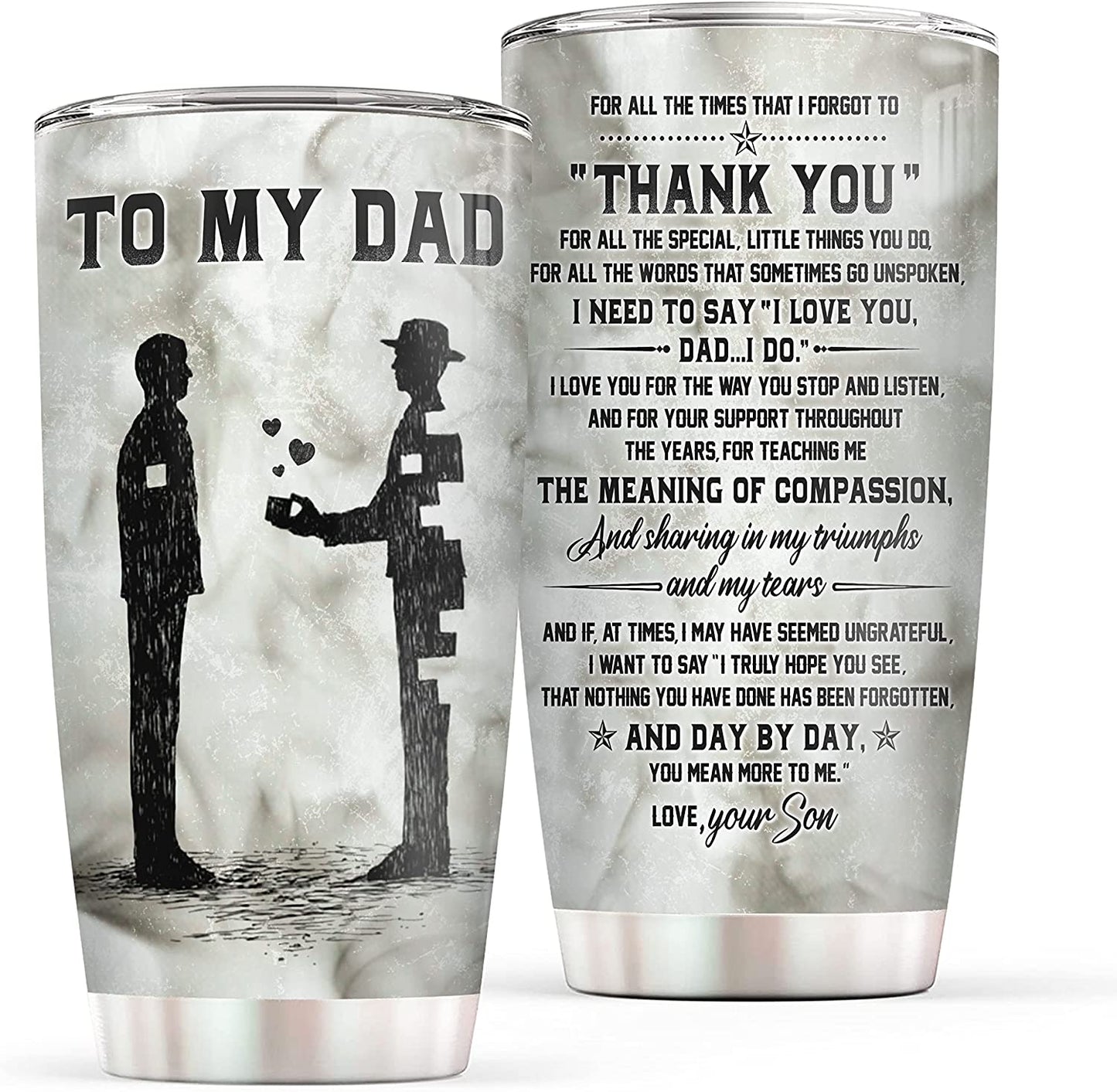Para mi papá, regalo de mi hijo, vaso para el día del padre