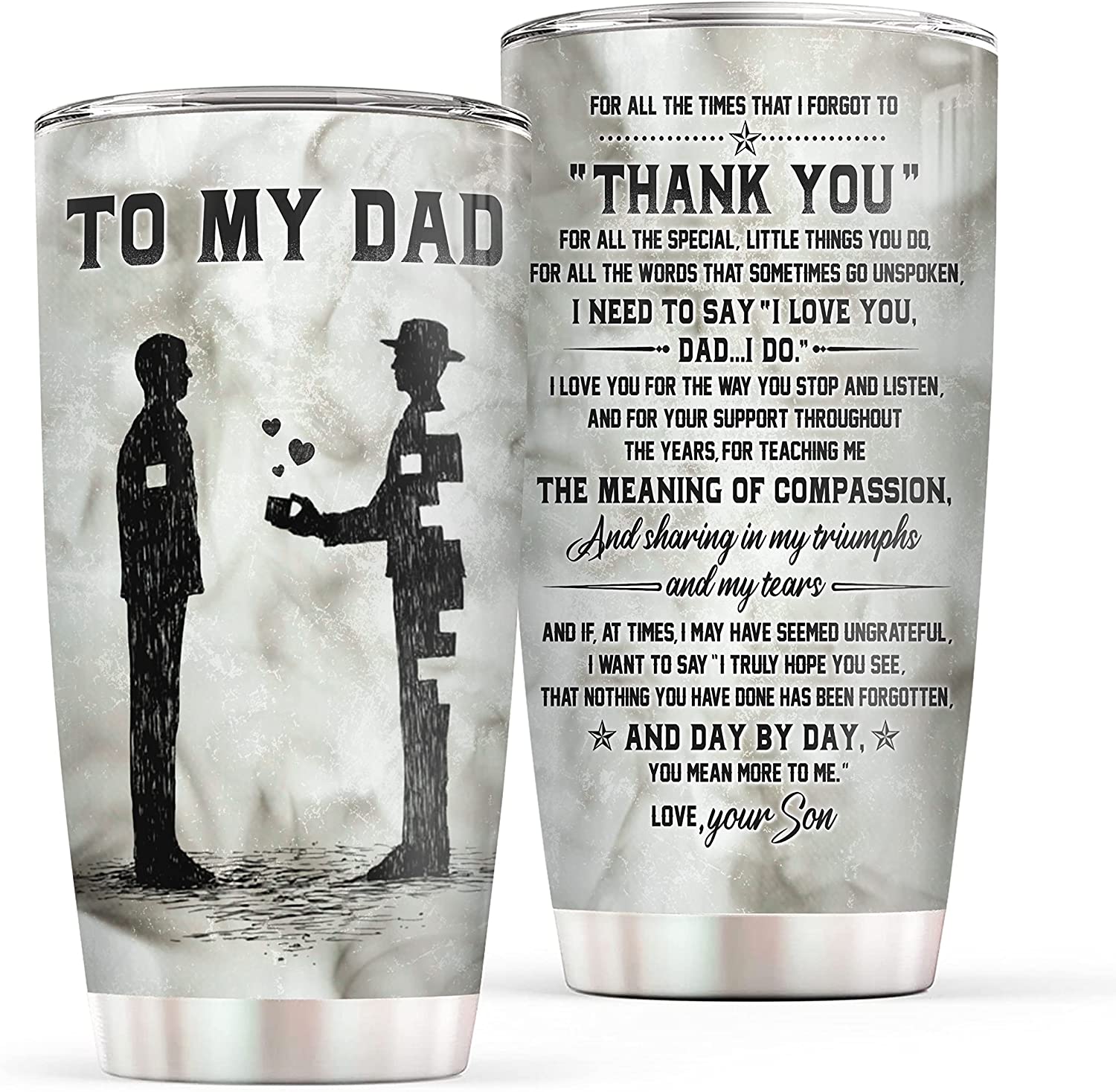 To My Dad Gift From Son  Father's Day Tumbler