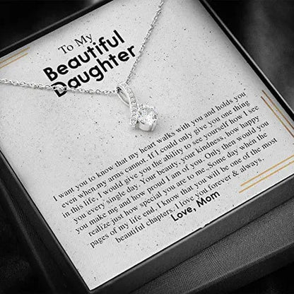 Jewelry Gift For Daughter On Birthday, Christmas, Graduation - Alluring Beauty To My Daughter