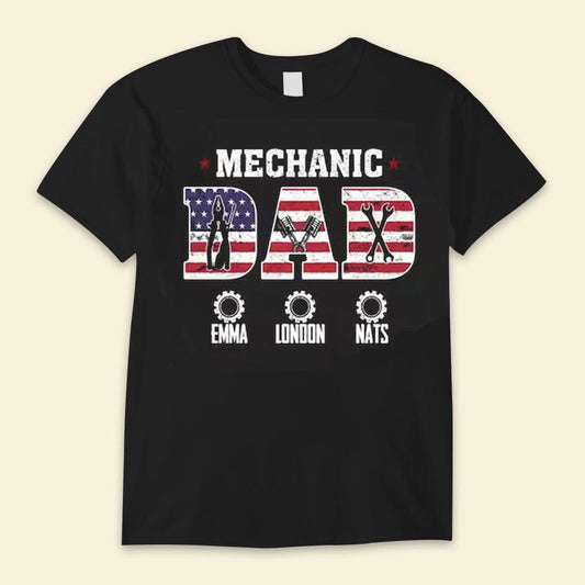 Camisetas del día del padre para papá mecánico