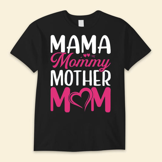 Camisetas del día de la madre para mamá, mamá, mamá