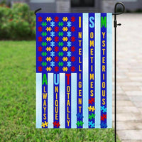 Puzzle Piece, Autism American Awareness Flag, House & Garden Flag