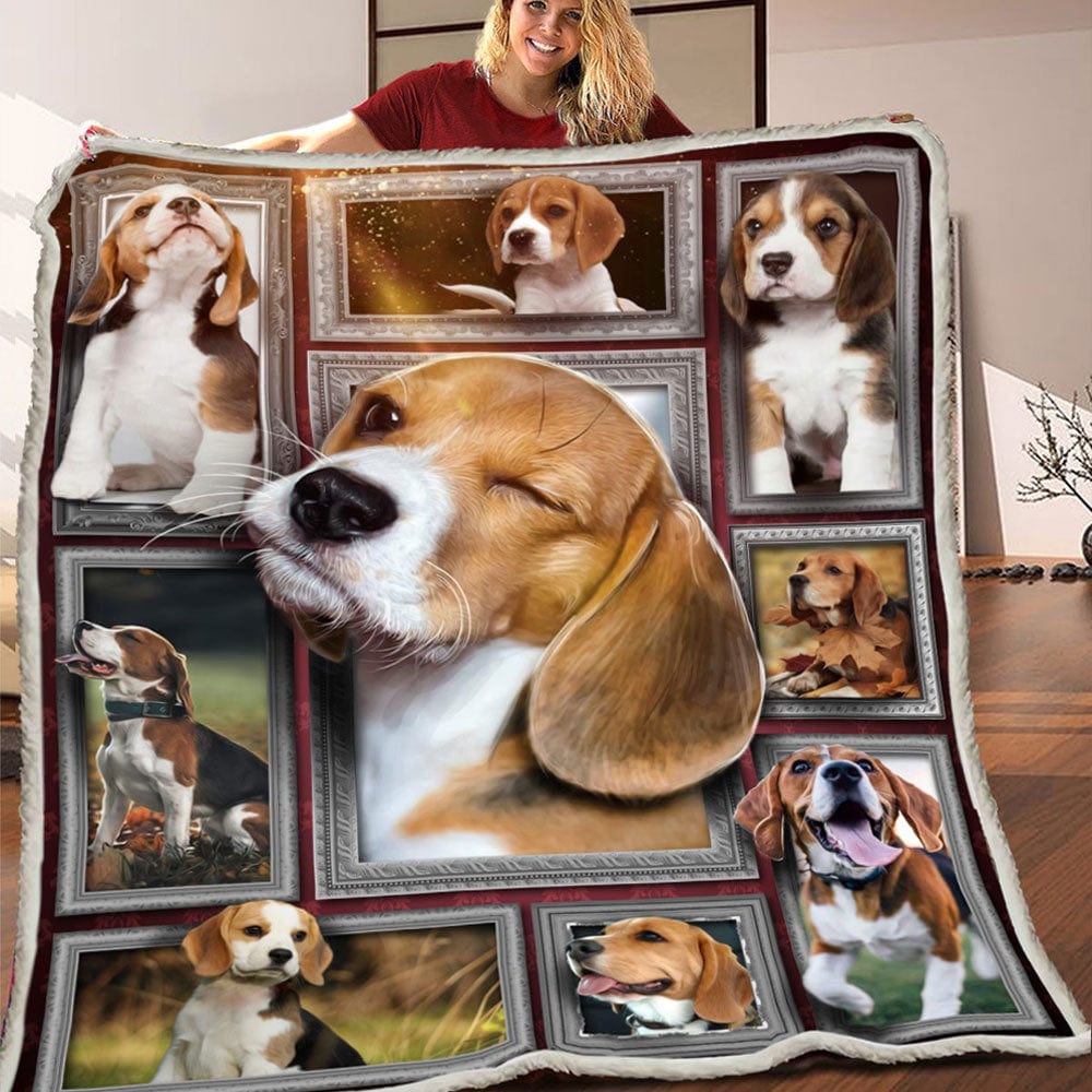 Beagle fleece shop blanket