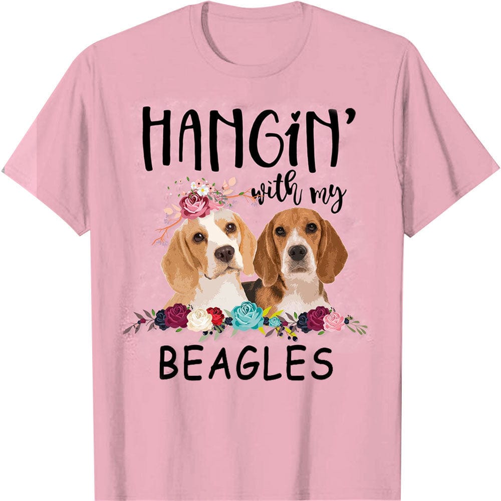 Pasando el rato con mis beagles Camisetas de pareja de beagles