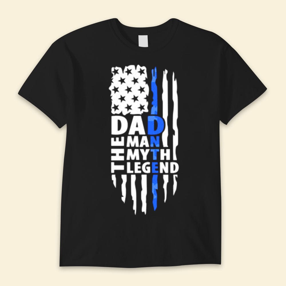 Papa The Man The Myth The Legend US Flag Happy Father's Day Shirts