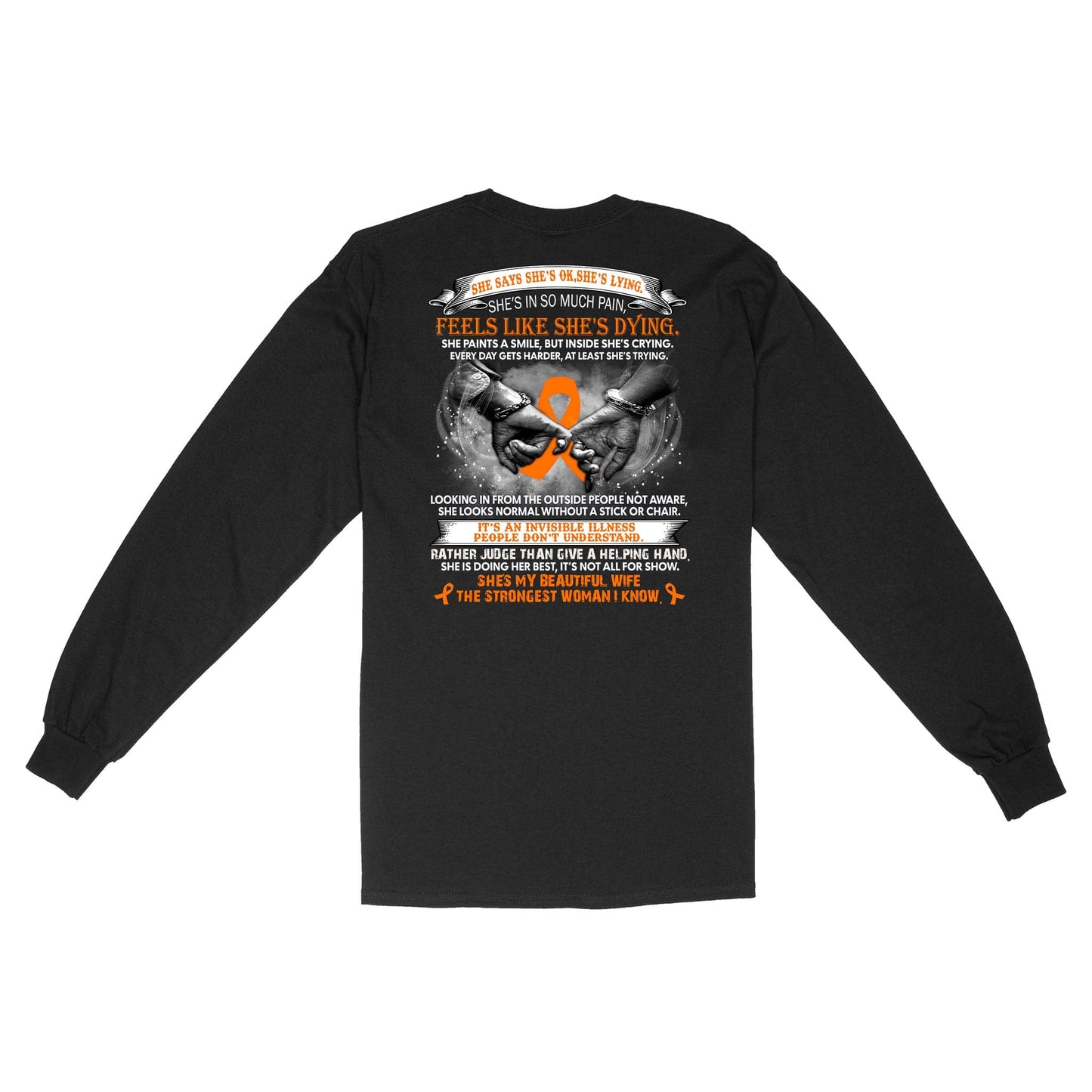 She Is My Beautiful Wife The Strongest Woman I Know Multiple Sclerosis Shirts