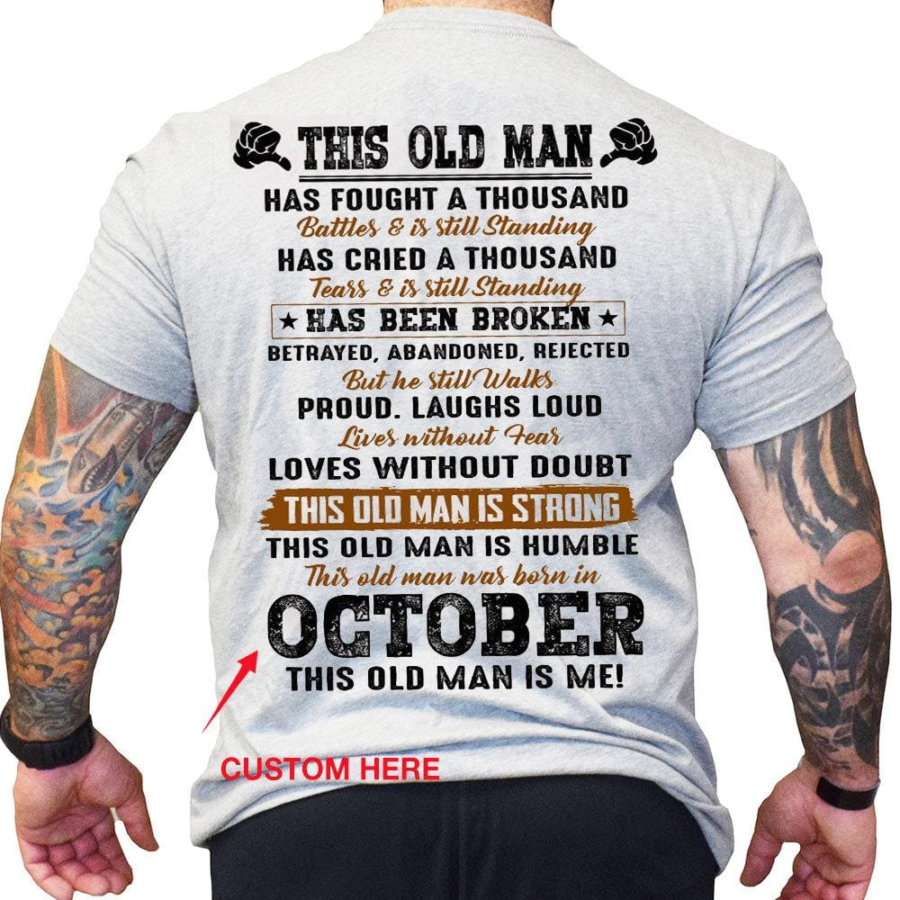 This Old Man October, Personalized Birthday Shirts