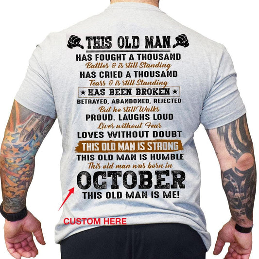 This Old Man October, Personalized Birthday Shirts