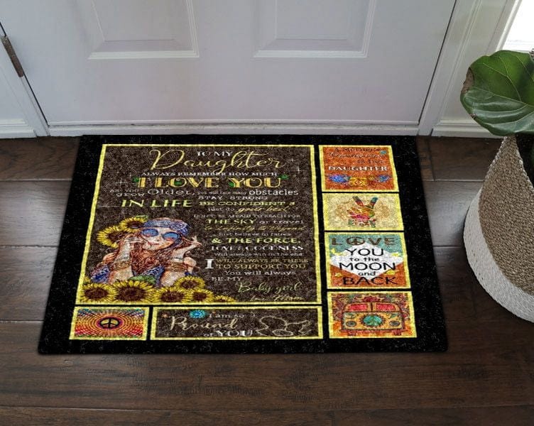 To My Hippie Daughter  Hippie Doormat