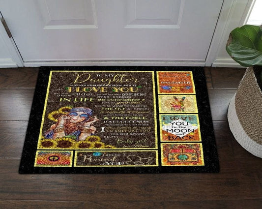 To My Hippie Daughter  Hippie Doormat