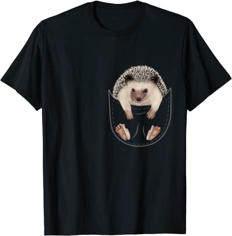 Camiseta de erizo con bolsillo y ropa de erizo