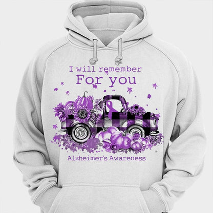 I Will Remember For You Alzheimer's Awareness Shirts