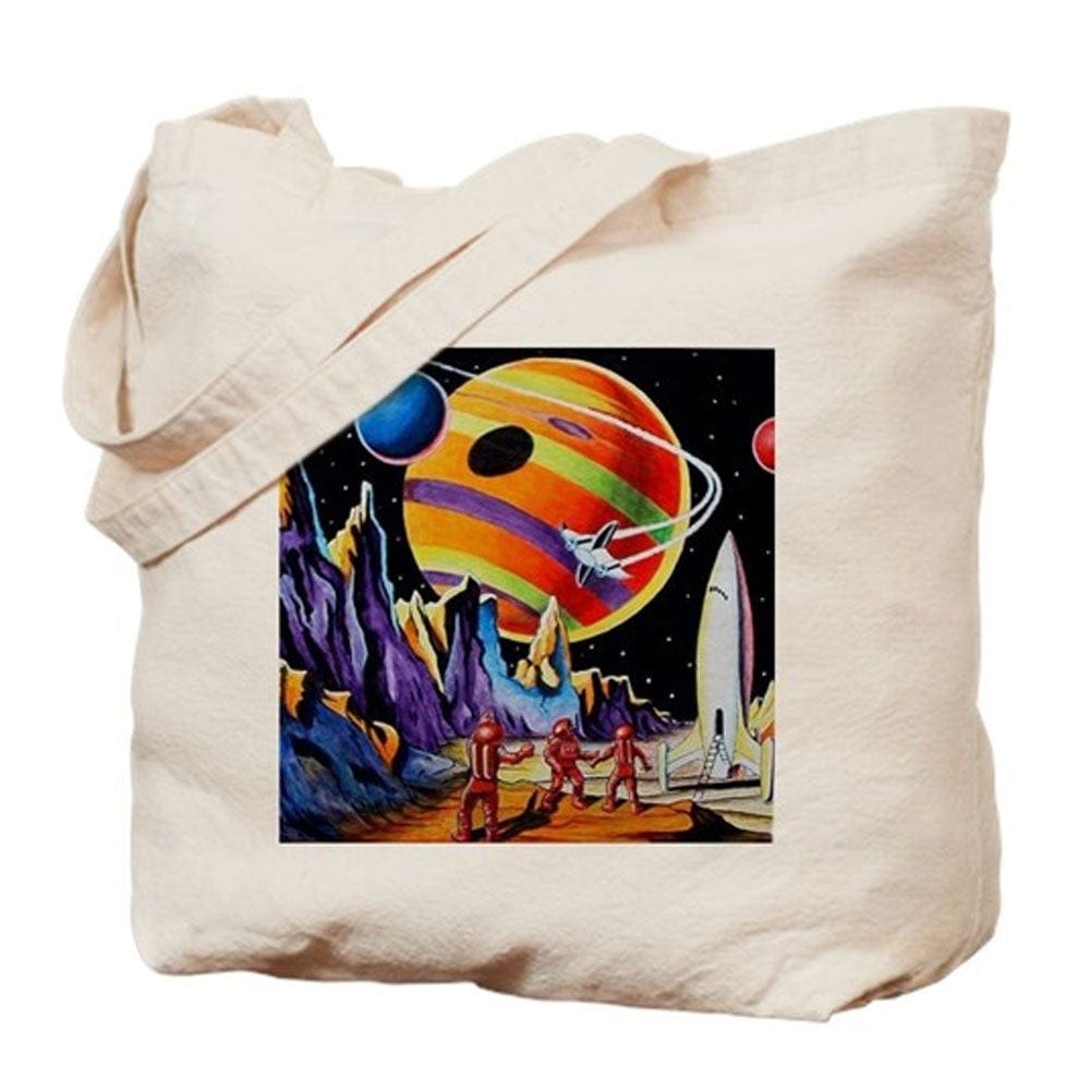 Aliens In Space Tote Bag