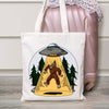 Alien & Bigfoot Tote Bag