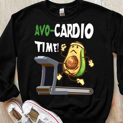 Avo-Cardio Time Funny Running Shirts