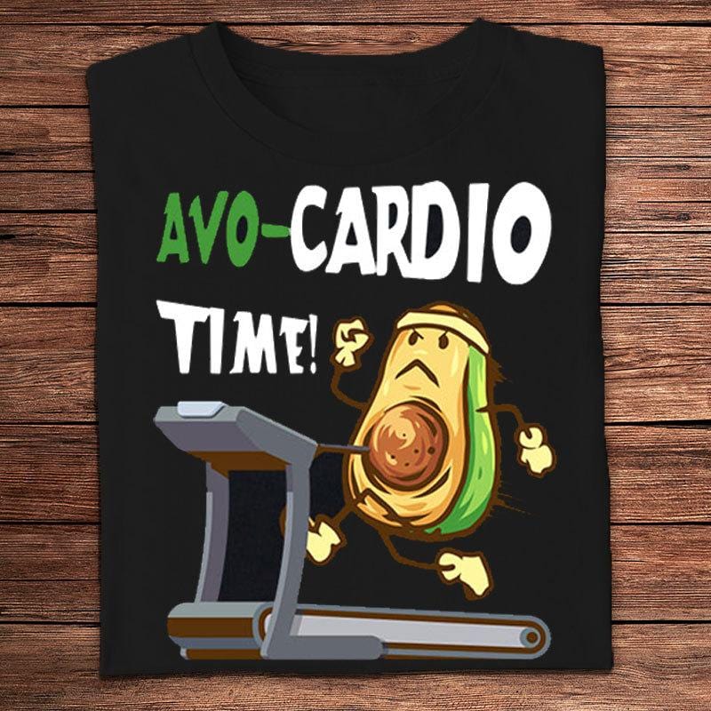 Avo-Cardio Time Funny Running Shirts