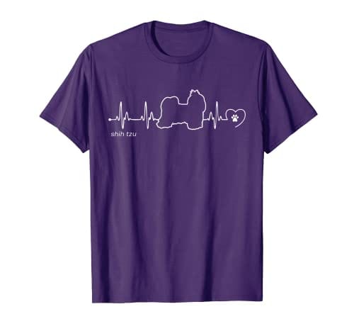 Camiseta con latidos del corazón de Shih Tzu