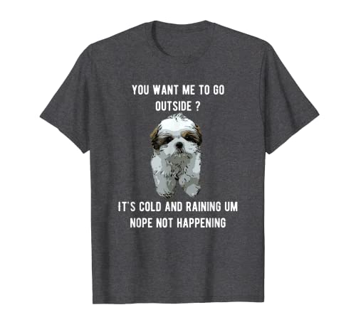 Camisetas Shih Tzu ¿Quieres que salga afuera?