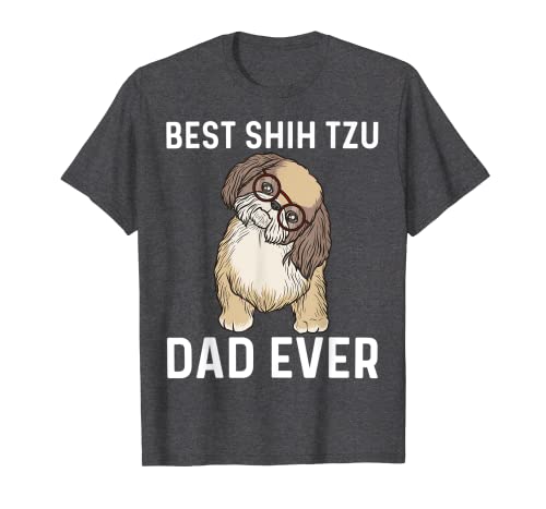 Camiseta con el mejor papá de Shih Tzu