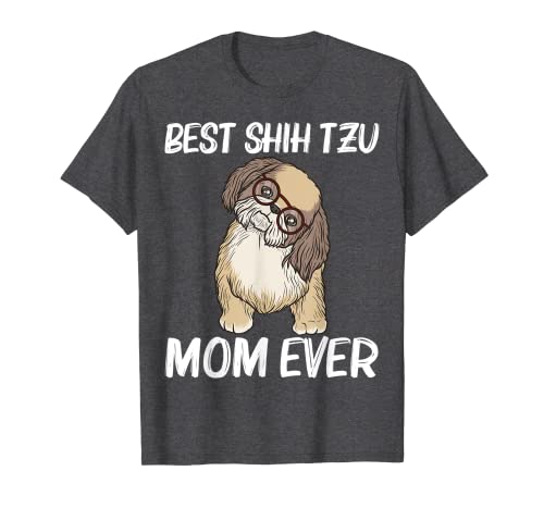 Camiseta con la mejor mamá de Shih Tzu