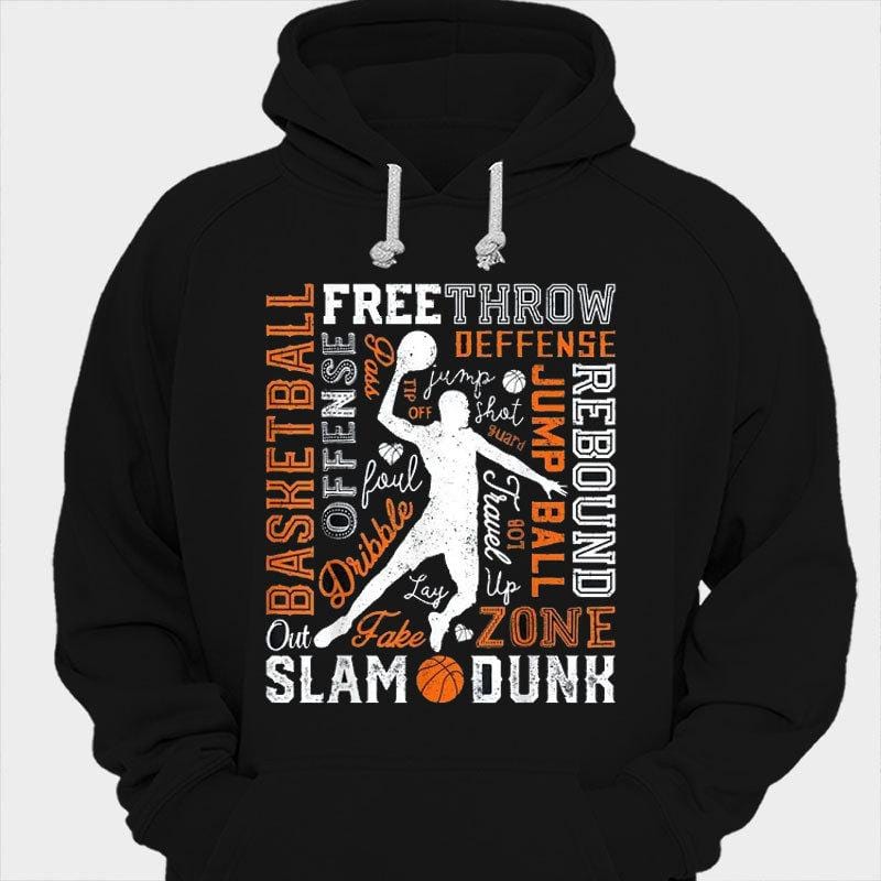 Basketball Free Throw Slam Dunk Shirts