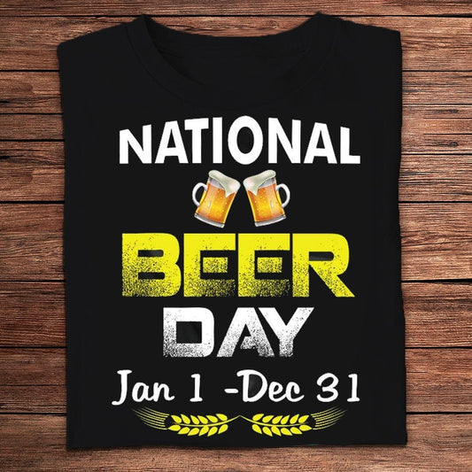 Camisetas del Día Nacional de la Cerveza del 1 de enero al 31 de diciembre