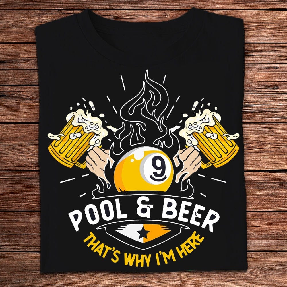 Camisetas de Pool &amp; Beer Por eso estoy aquí