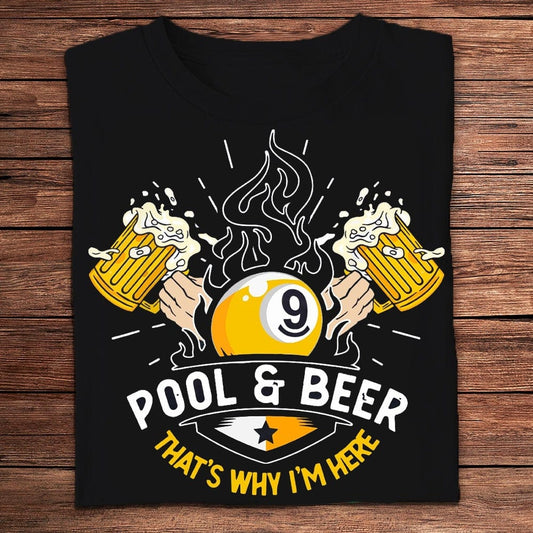 Camisetas de Pool &amp; Beer Por eso estoy aquí