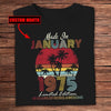 Made In January Limited Edition Personalized Birthday Shirts