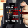 I Am A Son Of God I Was Born In January Personalized Birthday Mug