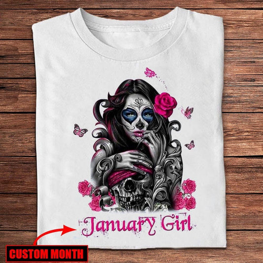 January Girl Personalized Birthday Shirts