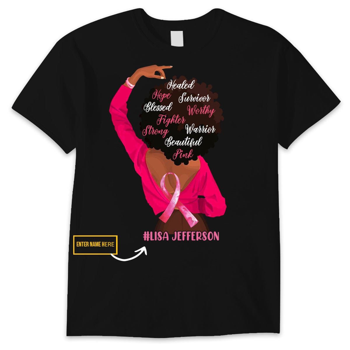  Personalized Hope Breast Cancer Jersey Shirt, Cancer