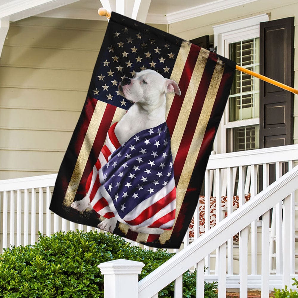 American Bulldog House & Garden Flag