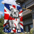 Bandera para casa y jardín con bulldog británico