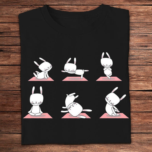 Camisetas de yoga de Bunny