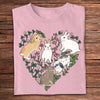 Bunnies Shirts With Heart