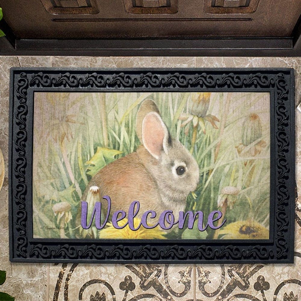 Bunny Welcome Doormat