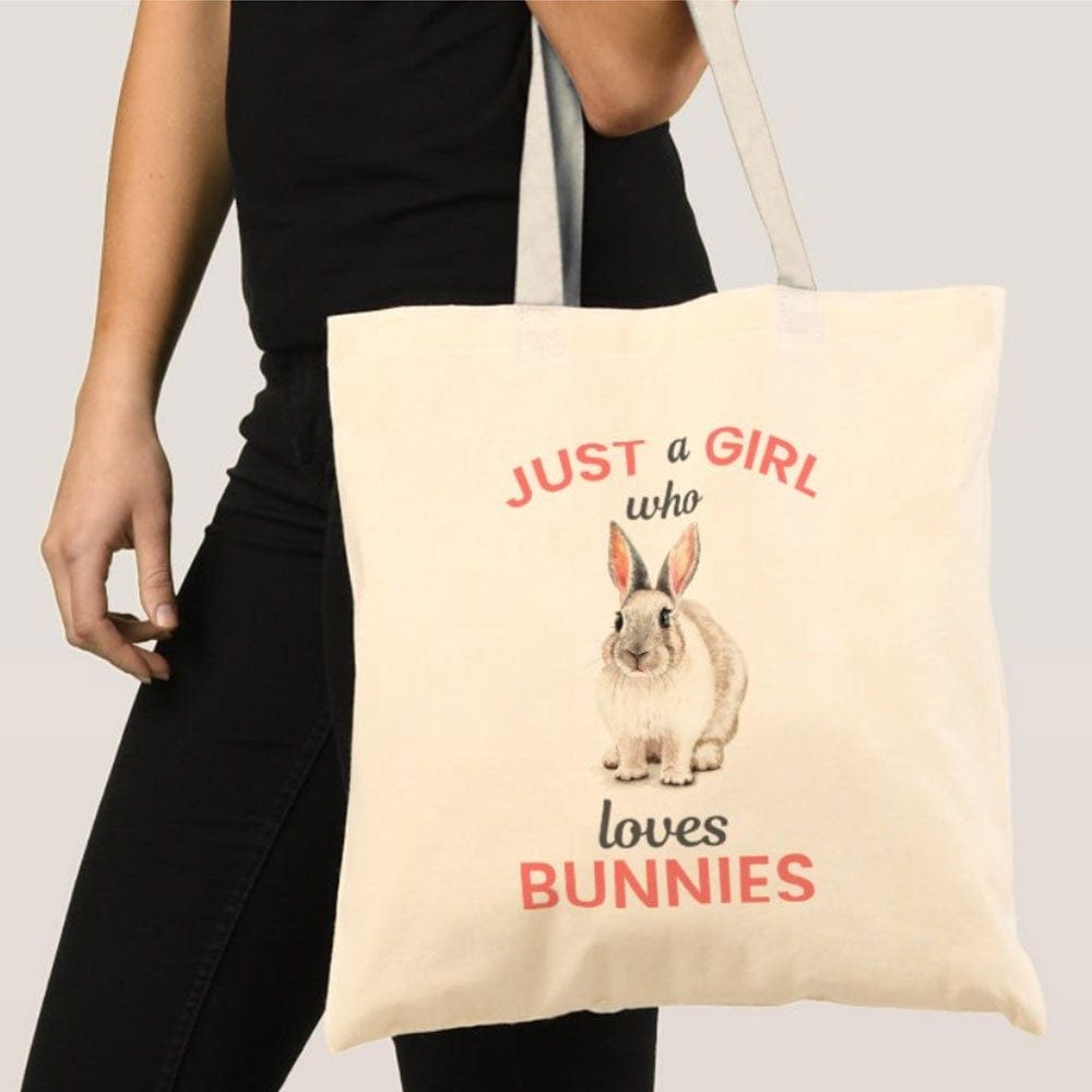 Just A Girl Who Loves Bunny Tote Bag