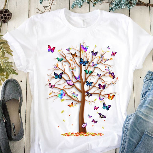 Camisetas con el árbol de las mariposas