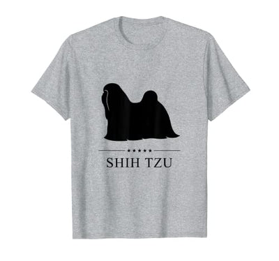 Shih Tzu Dog Black Silhouette T-Shirt
