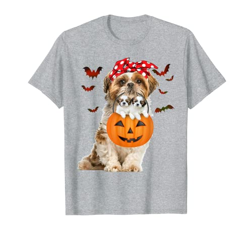 Camiseta de la señora Shih Tzu "Llévame a la fiesta de Halloween"