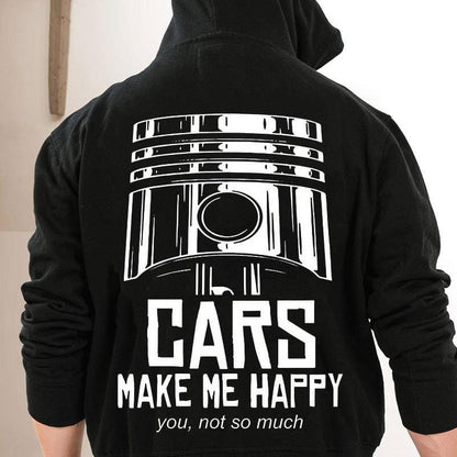 Los coches me hacen feliz Tú no tanto Camisetas de mecánico