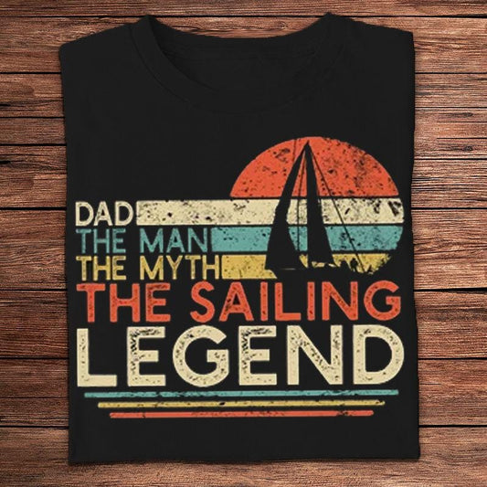 Papá El hombre El mito La leyenda de la navegación Camisetas vintage