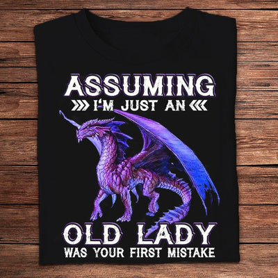 Assuming I'm Just An Old Lady Was Your First Mistake Dragon Shirts