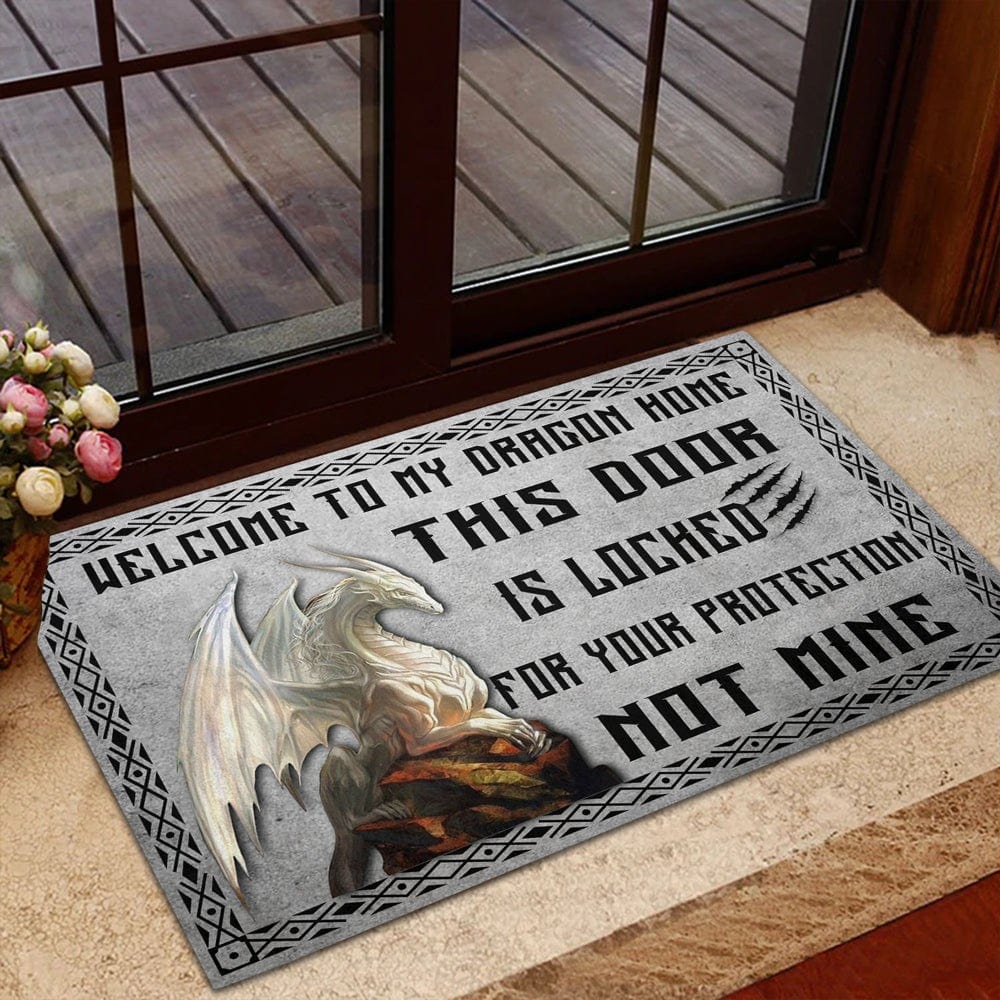 Welcome To My Dragon Home Doormat